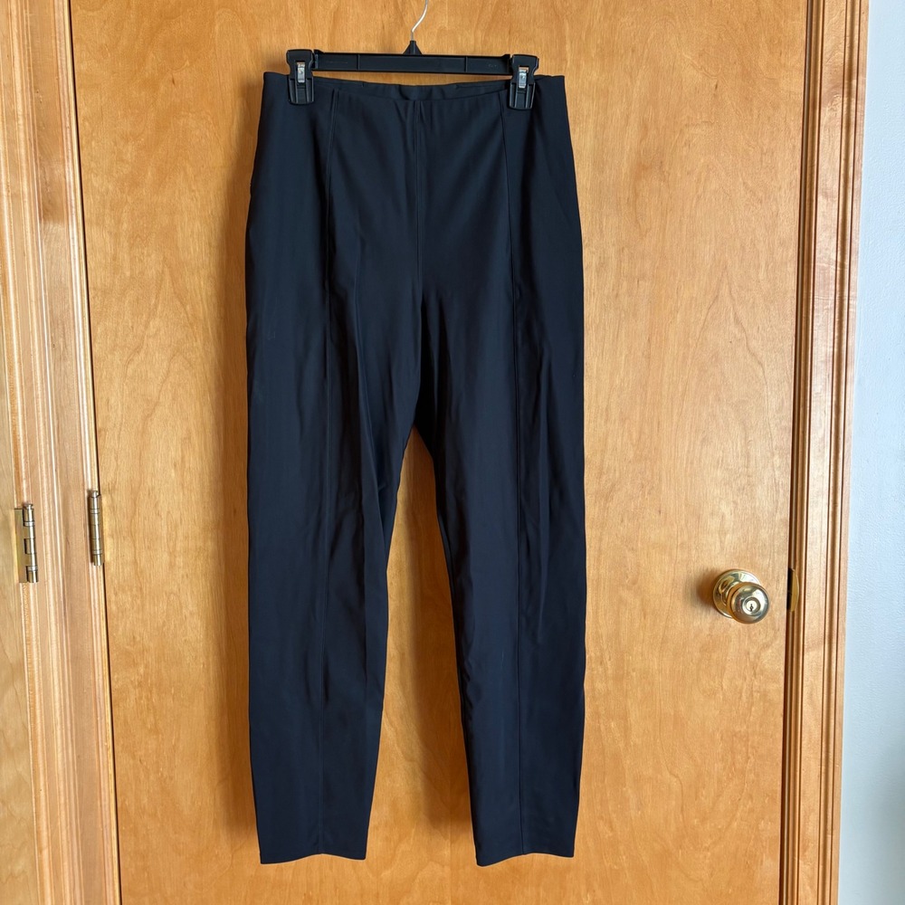 Lululemon High Rise Tapered Trousers Womens‎ 10 Black Seam Detail W5CYBS